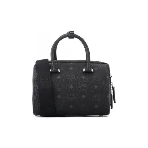 MCM Essential Visetos Origina PVC через плечо одно плечо сумка маленькая женская черный