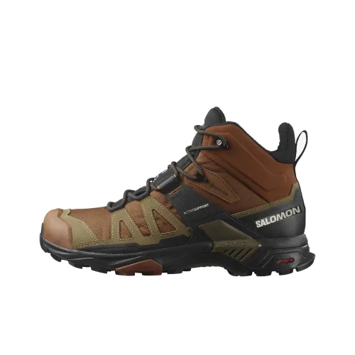 Salomon X Ultra 4 Водонепроницаемый MID Топ Альпинизм Обувь Мужская Коричневая