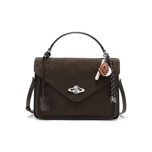 SNOOPY PU (полиуретан) Сумка Женская Кофейного цвета