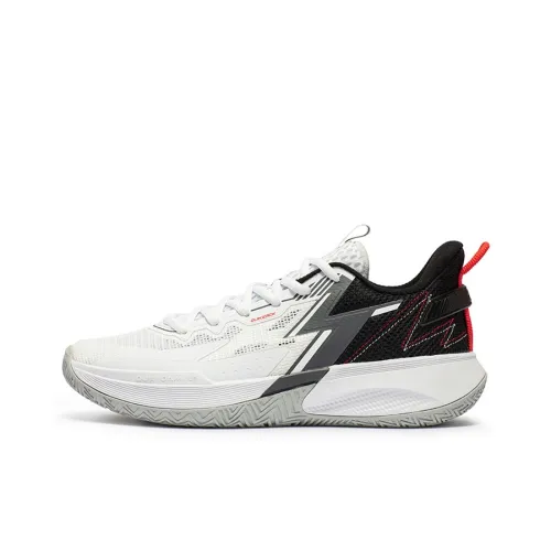 361° Big3 Team Амортизация Устойчивый к истиранию Дышащие Низкие Баскетбольные кроссовки Мужские Черный Белый