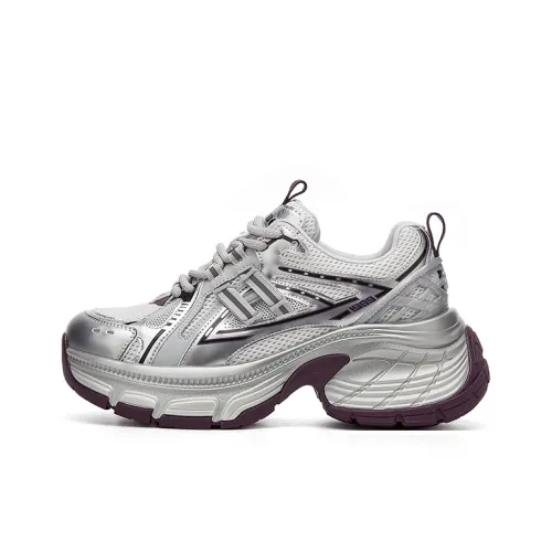 Jin Baichuan Low Топ Толстая подошва Кроссовки Женские