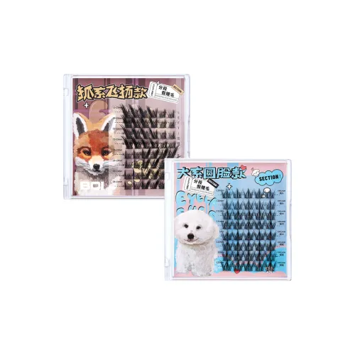 BQI Natural Simulation Thickening Coquette Style Накладные ресницы Single Cluster