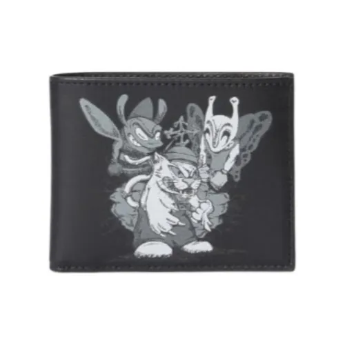 OFF Белый Телячья кожа Кошелек Мужской Черный