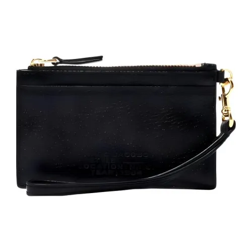 MARC JACOBS Full GRAIN LEATHER Запястье Сумка Клатч Кошелек Женские Черный