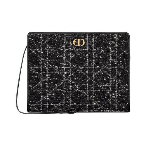 DIOR 30 Montaigne Хлопок Клатч Женский Черный