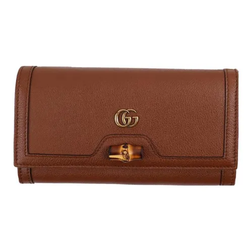 GUCCI Diana Кожа Сумка через плечо Кошелек Женские Черный