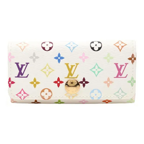 LOUIS VUITTON ПВХ Key Pouch Женская Белая и Многоцветная