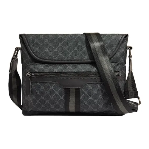 Old Man's Head Сумка через плечо из синтетической кожи стандартная мужская синяя и черная