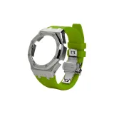 Серебряные песочные чехлы для часов, светло-зеленый ремешок