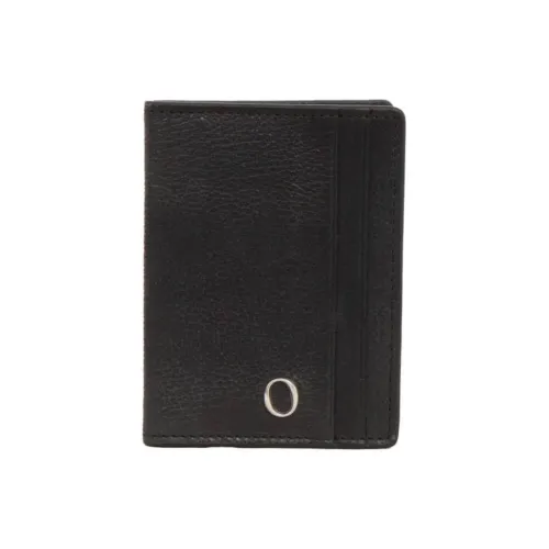 Orciani Мужской кожаный держатель для карт черный