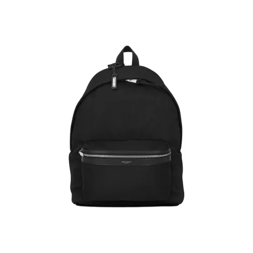 SAINT LAURENT Городской тканый рюкзак женский черный