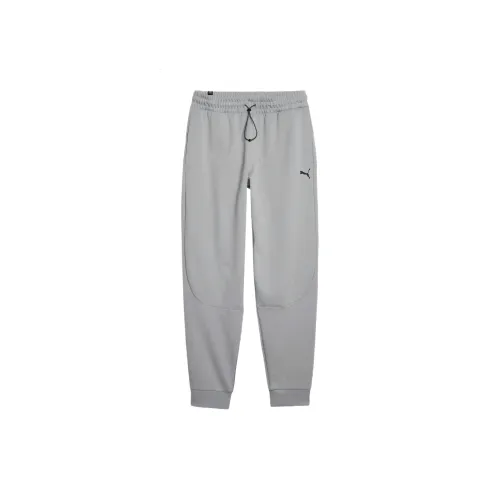 PUMA SS25 Вязаные тренировочные брюки мужские серые