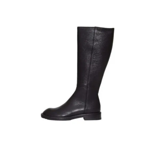 AGL Женские высокие сапоги на колено черные