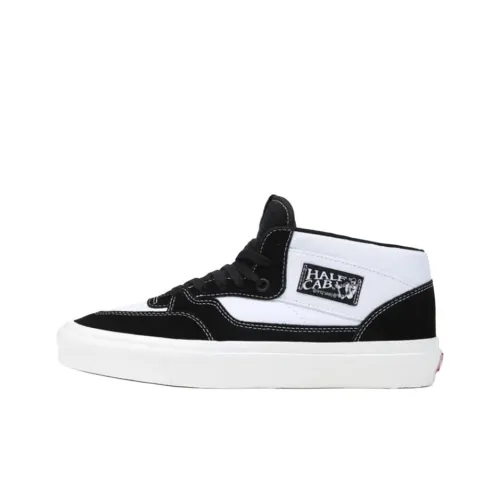 Vans Half Cab MID Топ Скейтборд Кроссовки Мужские Черно-Белые