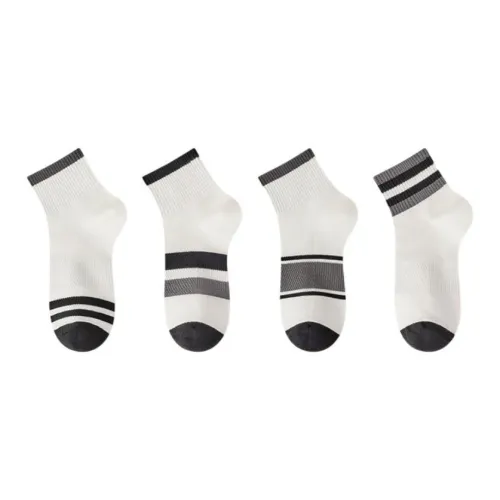 Lan Miao Низкие носки Мужские упаковка из 4 пар