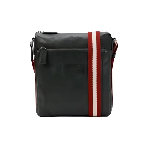 BALLY Сумка через плечо из кожи мужская черная