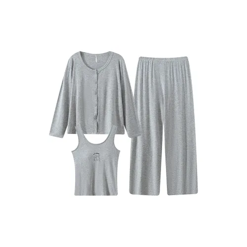 ЮЙЧЖАОЛИНЬ Pajama Комплект Женский Темно-Серый