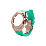 Розовое золото, песочный, чехол Тиффани, синий