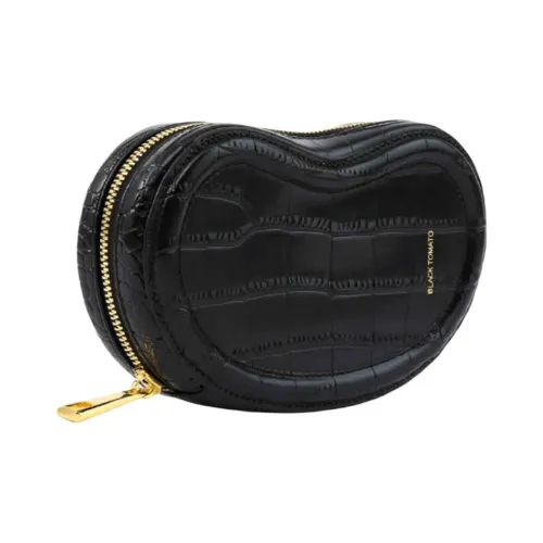 BLACK TOMATO Сумка через плечо из коровьей кожи Женская Черная Серебряная