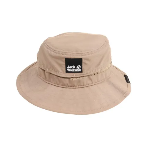 Jack Wolfskin Полиэстер Ведрообразные Шляпы Детские Бежевые