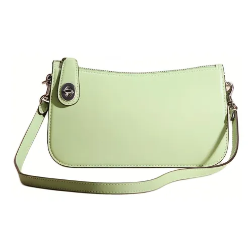 COACH Penn Перчаточная дубленая кожа Сумка через плечо Сумка на плечо Стандартная Женская Аквамарин Камень