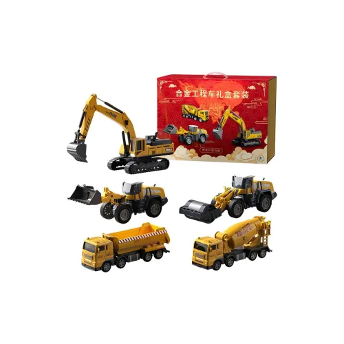 Bergers Сплав Строительство Транспорт Подарочный набор к Новому году Модель хобби Экскаватор Игрушечная машина Набор Игрушек