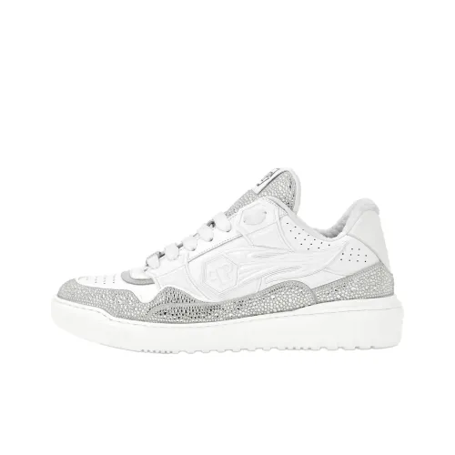 PHILIPP PLEIN Lo Топ Низкий Топ Скейтборд Кроссовки Мужские Белые