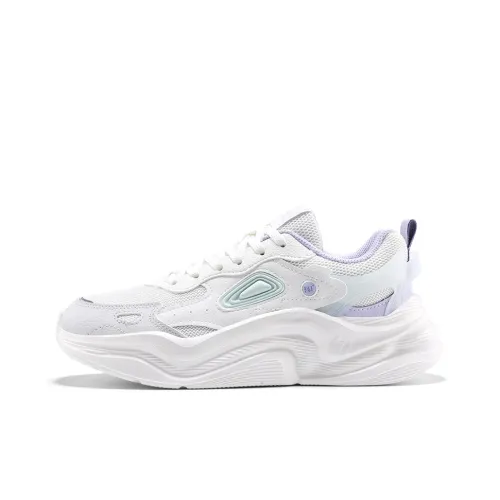 361° Покрытие Легкий Амортизация Низкий Топ Повседневные Беговые кроссовки Женские Белый Фиолетовый Зеленый