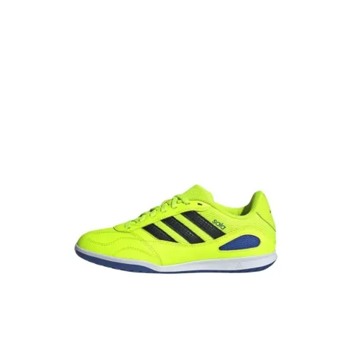 Adidas Super Sala Competition 3 Slip-Resistant Abrasion-Resistant Low Top Детская футбольная обувь Зеленый Синий Подростки