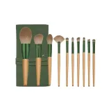 10 шт Зеленый Лотос Набор Щетка + Щетка Сумка