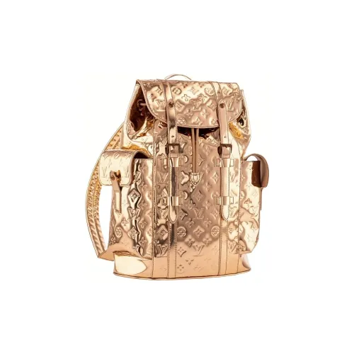LOUIS VUITTON CHRISTOPHER Кожа Рюкзак Средний Женские Золотой