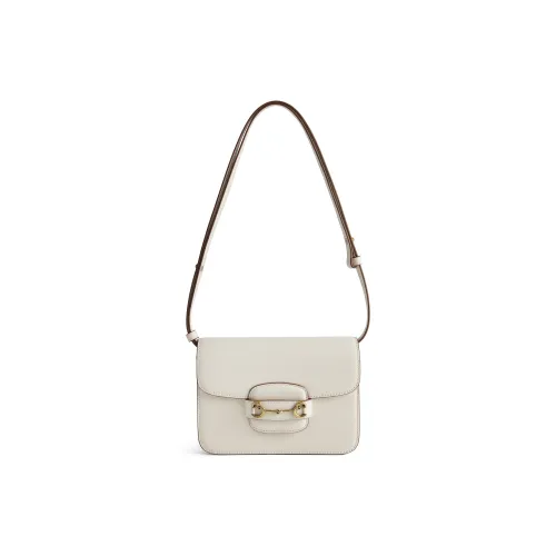 BELLE Коровья кожа Маленькая квадратная сумка Сумка через плечо Женская Белая Кофейная