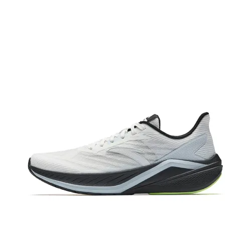 ANTA Противоскользящий Дышащий Легкий Увеличение Высоты Отскок Низкий Топ Повседневные Беговые кроссовки Мужской Черный Белый