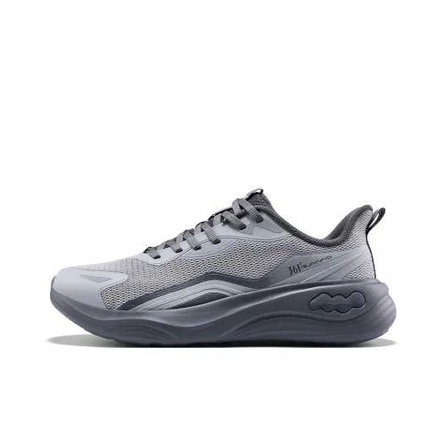 361° Slip-resistant Lightweight And Breathable Low-Top Sprint Running Shoes Men's Gray Перевод 361° Противоскользящий Легкий И Дышащий Низкий Топ Спринт Беговые Кроссовки Мужские Серый