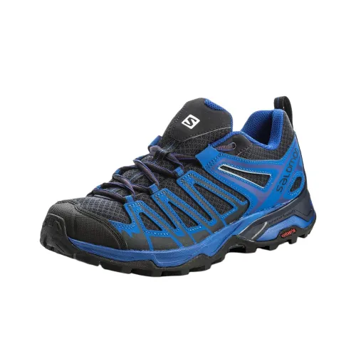Salomon X Ultra 3 Противоскользящий Устойчивый к износу Низкий Топ Походная обувь Унисекс Синий Черный