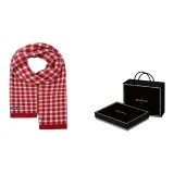 Красный, белый, клетка, подарочная коробка, комплект