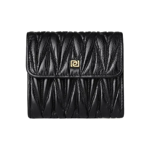 PIERRE CARDIN Кошелек из коровьей кожи женский черный