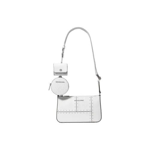 MICHAEL KORS Jet Set Travel Полиуретан Сумка через плечо Маленькая Женская Ярко-белая