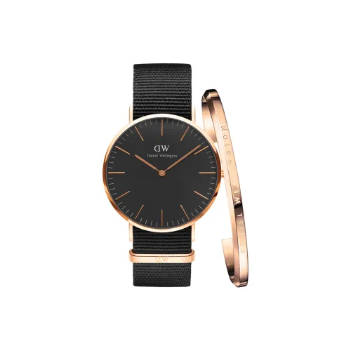 Daniel Wellington DW Watch DW Bangle Наручные часы Кварцевый механизм Черный циферблат Мужские часы