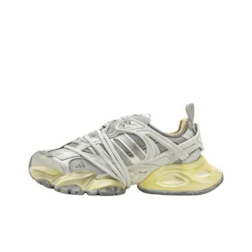 Adidas XLG RUNNER DELUXE Беговые кроссовки Низкий Топ Серый Унисекс