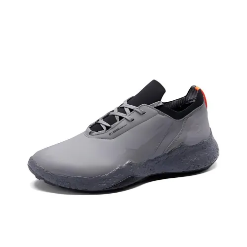 Ecco Golf Biom H5 Устойчивая к истиранию Низкая Обувь для гольфа Мужская Серого цвета