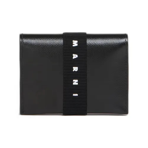 MARNI PU (полиуретан) Полиуретан Держатель для карт Мужской Черный