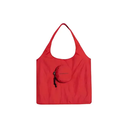 Balenciaga Переработанный Нейлон Тоут Сумка Сумка для покупок Сумка Женская Красная