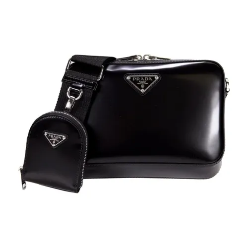 PRADA Сумки через плечо из коровьей кожи женские черные