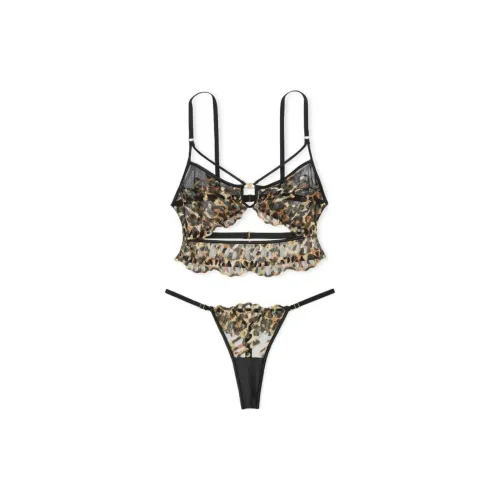 Victoria's Secret Комплект нижнего белья для женщин с леопардовым принтом