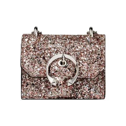 Jimmy Choo Блестящая Розовая Квадратная Маленькая Сумка через плечо Сумка на плечо Сумка через плечо Мини Женская Розовая