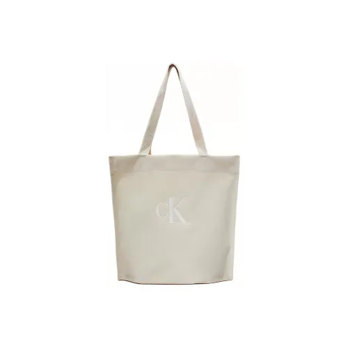 CALVIN KLEIN Полиэстер Тоут Сумка Сумка для покупок Сумка через плечо Сумка Мужская Костяной Белый