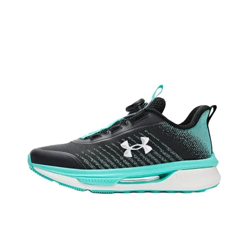 Under Armour Детская беговая обувь Низкий топ Черный Зеленый Школьный возраст