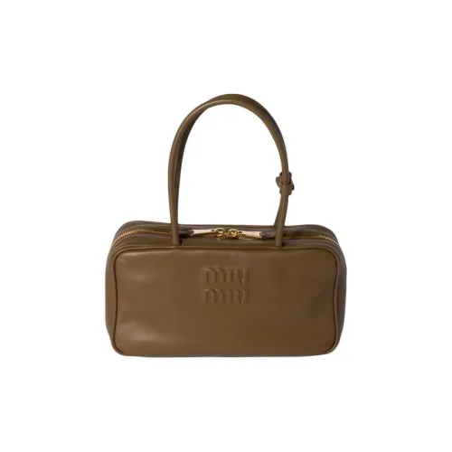 MIU MIU Beau Телячья кожа Сумка Средний Женские Тундровый Зеленый