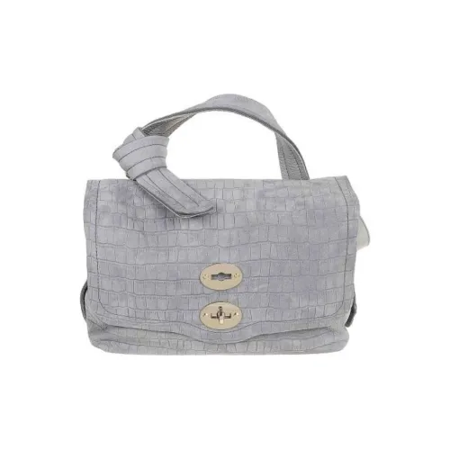 Zanellato Postina Телячья кожа Сумка на одно плечо Стандартная Женская Серого цвета